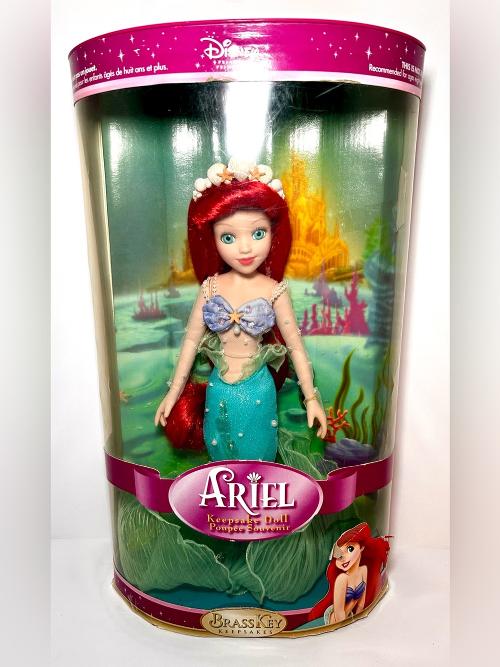 Vintage Walt Disney 2004 Ariel Special Edition Porcelain Keep Sake Doll. NWT